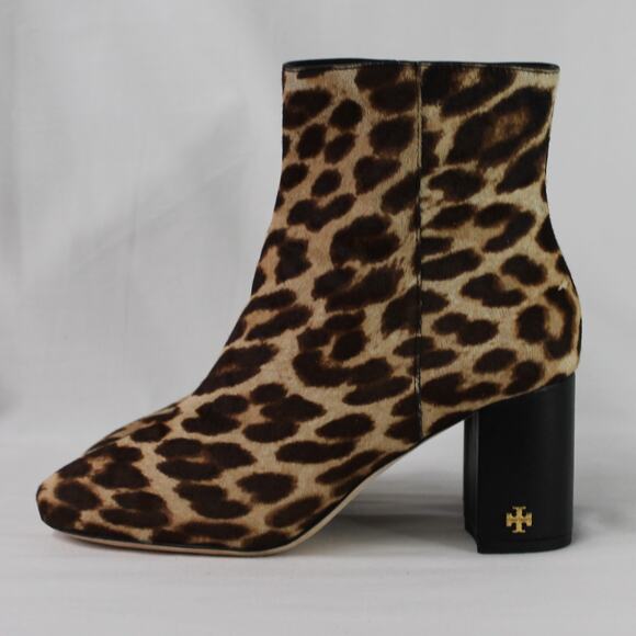 *NEW WITHOUT BOX* TORY BURCH BROOKE LEAPORD CALF HAIR BOOTIES - Picture 4 of 9